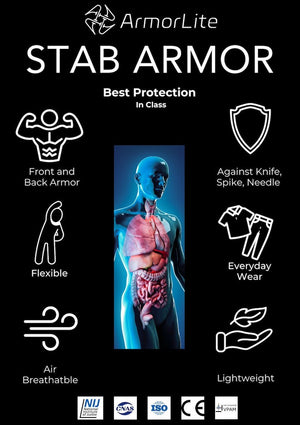 ArmorLite FlexGuard Stab - Proof Covert Vest - BlackHawk Tactical Vest - armorlite