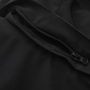 FlexGuard protective panel detail inside Trekker weather coat