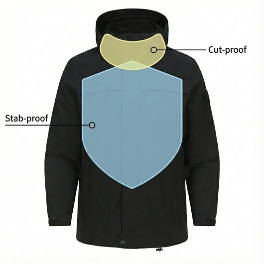 ArmorLite FlexGuard Stab - Proof Tactical Windproof Outdoor Jacket - Flexible Body Armor - armorlite