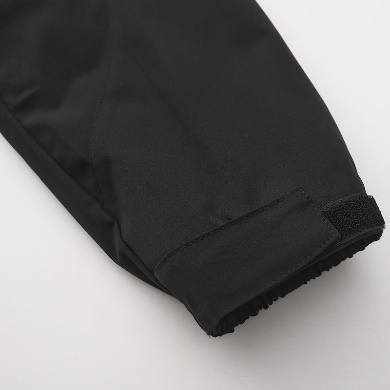 Trekker coat pocket design with secure weatherproof closure detail